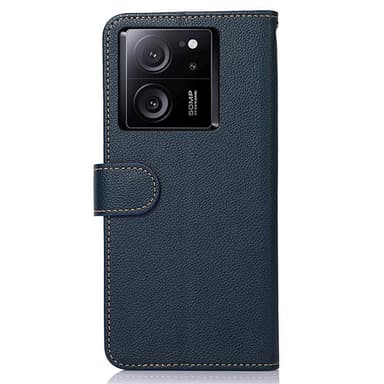 KHAZNEH Lommebok-deksel til Xiaomi 13T/13T Pro - Blå/Brun
