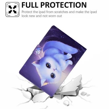 Apple iPad 10.9 2022 Sammenleggbart dekselkortholder - Katt