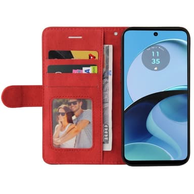 KT Lommebok-deksel til Motorola Moto G14 - Rød