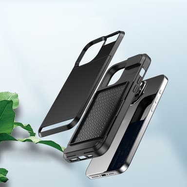 Til iPhone 15 Pro Max Deksel med Kortholder