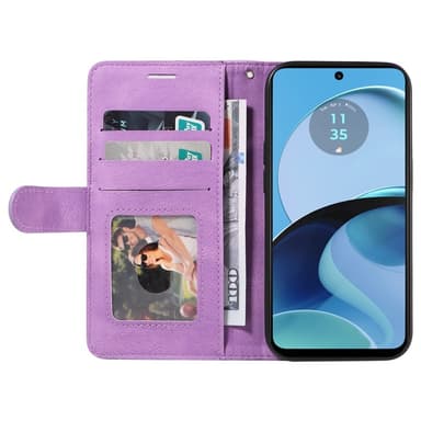 KT Lommebok-deksel til Motorola Moto G14 - Lilla