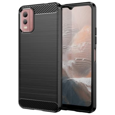 Slim-Fit TPU Telefondeksel til Nokia C32 - Svart