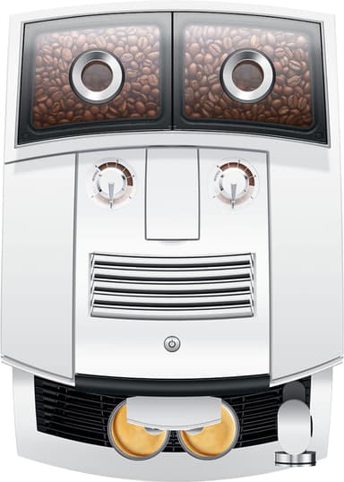 Jura J8 twin automatisk kaffemaskin 15594 (diamanthvit)