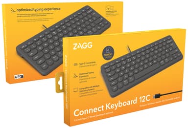 Zagg Connection USB-C tastatur (sort)