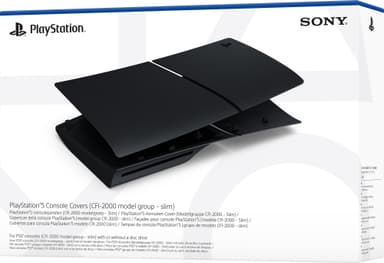 PS5 Slim Standard konsolldeksel (sort)