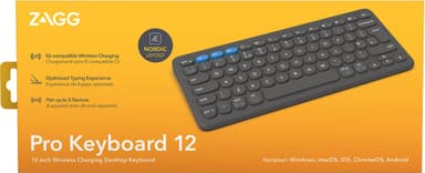 Zagg Pro trådløst tastatur (sort)