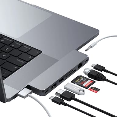 Satechi Pro Max USB-C hub (grå)