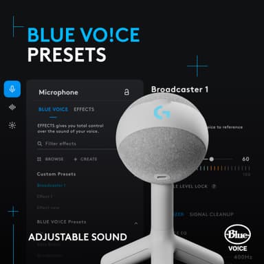Logitech G Yeti Orb gamingmikrofon (hvit)
