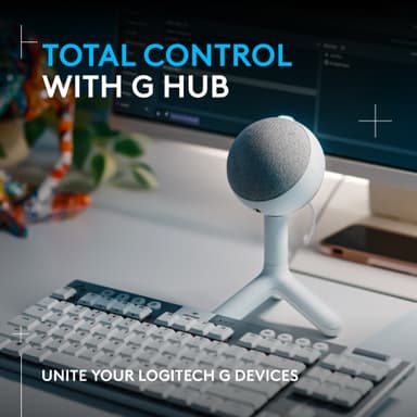 Logitech G Yeti Orb gamingmikrofon (hvit)