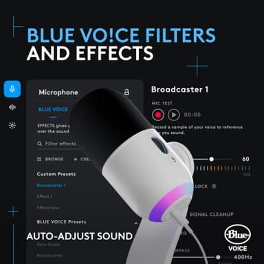 Logitech G Yeti GX mikrofon (hvit)