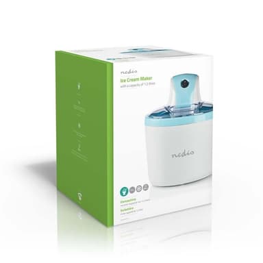 Nedis Iskrem maskin | 1.2 l | Blå / Hvit | Aluminium / Plast