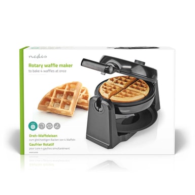 Nedis Waffle Maker Belgiske vafler 17 cm 1000 W Automatisk