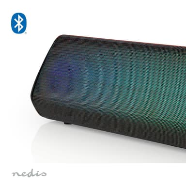 Nedis Bluetooth® Speaker | Maksimal batteritid: 6 timer | Bord design | 18 W | Stereo | Innebygd mikrofon | Linkable | Sort