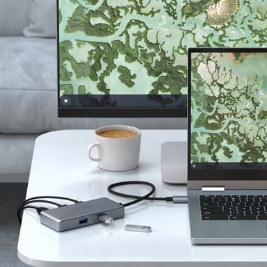 Satechi Multiport USB-C Chromebook hub (grå)