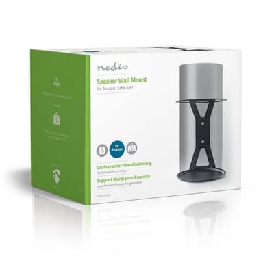Nedis Speaker Mount | Kompatibel med: Amazon Echo Gen1 | Vegg | 1.5 kg | Fort | Stål | Sort