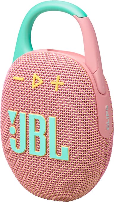 JBL Clip 5 bærbar høyttaler (rosa)