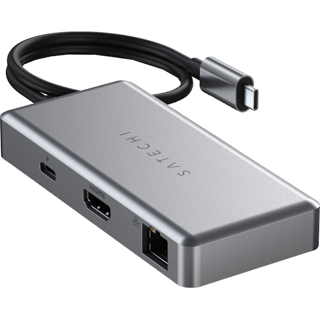 Satechi Multiport USB-C Chromebook hub (grå)