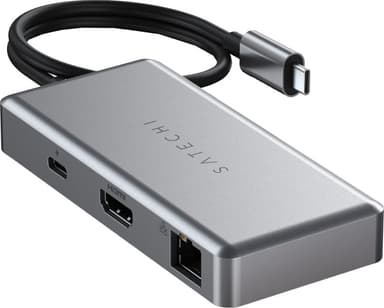 Satechi Multiport USB-C Chromebook hub (grå)
