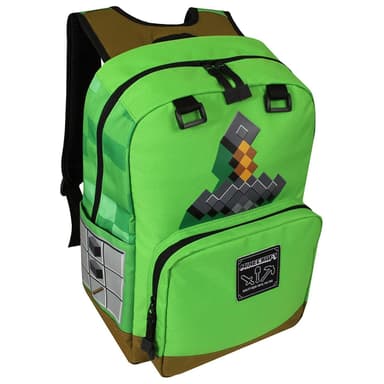 Minecraft Sword Adventure ryggsekk (grønn)
