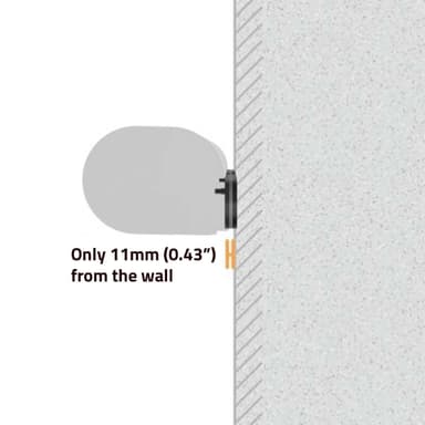 Nedis Soundbar Mount | Kompatibel med: Sonos® Arc™ | Vegg | 10 kg | Fort | ABS / Stål | Sort