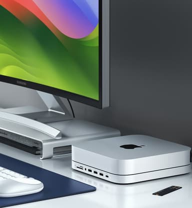 Satechi Mac mini/Studio dokkingstasjon (sølv)