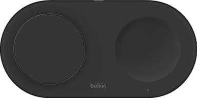 Belkin BoostCharge Pro 2i1 Magnetic Qi2 trådløs lader (sort)