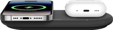 Belkin BoostCharge Pro 2i1 Magnetic Qi2 trådløs lader (sort)