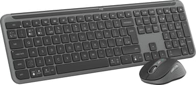 Logitech MK950 Slim Combo tastatur og mus (grafitt)