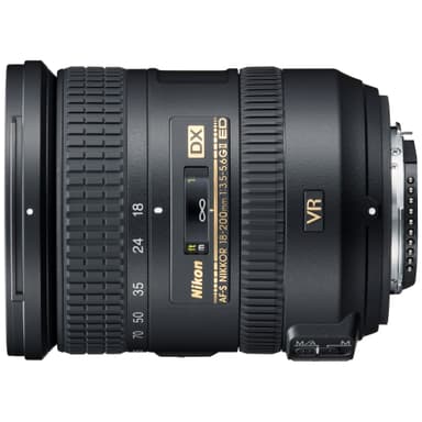 AF-S DX Nikkor 18-200 mm f/3,5-5,6 ED VR II telefoto zoomobjektiv