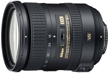 AF-S DX Nikkor 18-200 mm f/3,5-5,6 ED VR II telefoto zoomobjektiv
