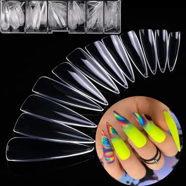 Nail Tips 500 stk Gjennomsiktig