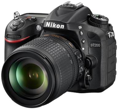 Nikon D7200 DSLR kamera m/AF-S DX Nikkor 18-105 mm telefoto zoomobj.