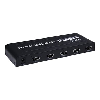 1x4 HDMI-splitter til 4 skjermer 4K