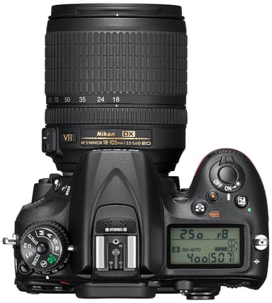 Nikon D7200 DSLR kamera m/AF-S DX Nikkor 18-105 mm telefoto zoomobj.