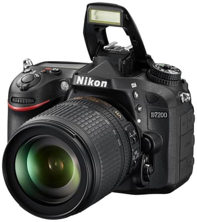 Nikon D7200 DSLR kamera m/AF-S DX Nikkor 18-105 mm telefoto zoomobj.
