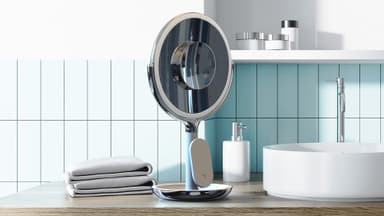 Sharper Image LED sminkespeil med trådløs lader P001307