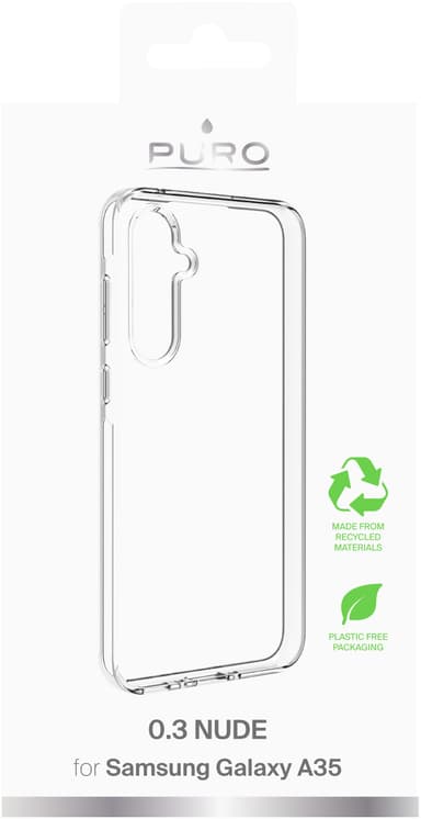 Puro 0.3 Nude Samsung Galaxy A35 deksel (gjennomsiktig)