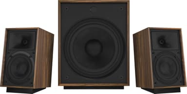 Klipsch ProMedia Heritage 2.1 høyttalersystem (valnøtt)