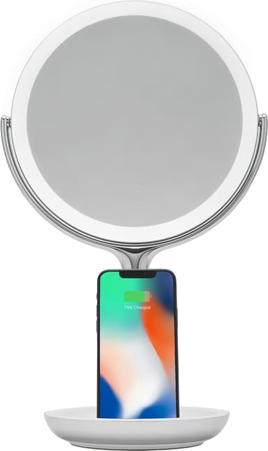Sharper Image LED sminkespeil med trådløs lader P001307