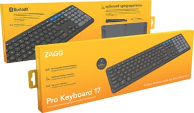 Zagg Pro trådløst tastatur (sort)