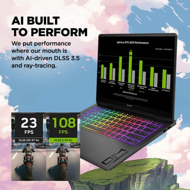 HP Omen Transcend 14 Ultra 7-155H/16/1024/4060 14" bærbar gaming-PC