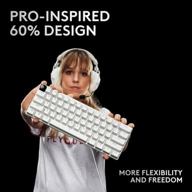 Logitech G Pro X 60 gamingtastatur (hvit)