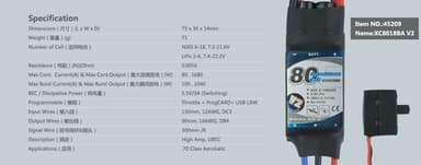 Dualsky 80A 2-6S LiPo SBec