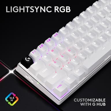 Logitech G Pro X 60 gamingtastatur (hvit)