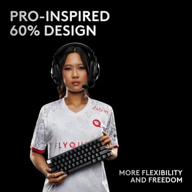 Logitech G Pro X 60 gamingtastatur (sort)