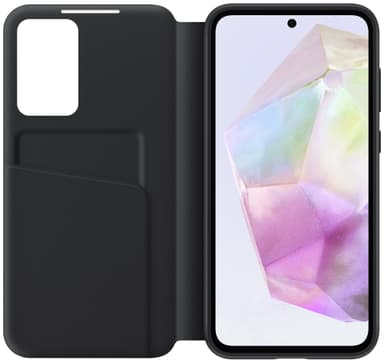 Samsung Galaxy A35 5G Smart View Wallet lommebokdeksel (sort)
