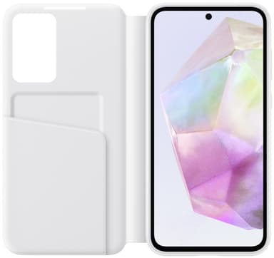 Samsung Galaxy A35 5G Smart View Wallet lommebokdeksel (hvit)