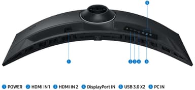 Samsung Odyssey G95C LS49CG954EUXEN 49” buet VA gamingskjerm