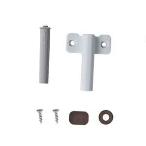 Hengsler og beslag for kjøkken, vaskerom og garderobe Elkjøp Epoq Tiomos hengsel 110, tykk ramme, 2 stk. (mørk aluminium