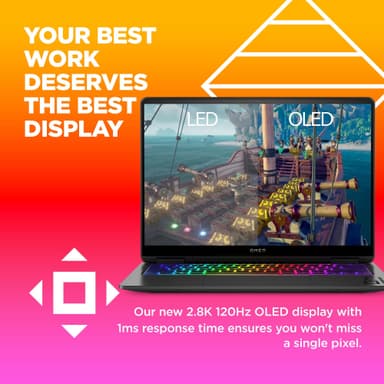 HP Omen Transcend 14 Ultra 9-185H/32/2048/4070 14" bærbar gaming-PC